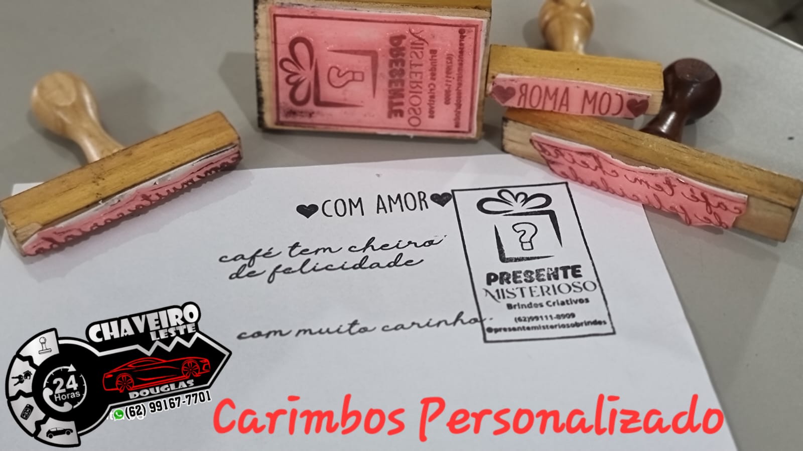 Carimbos personalizados
